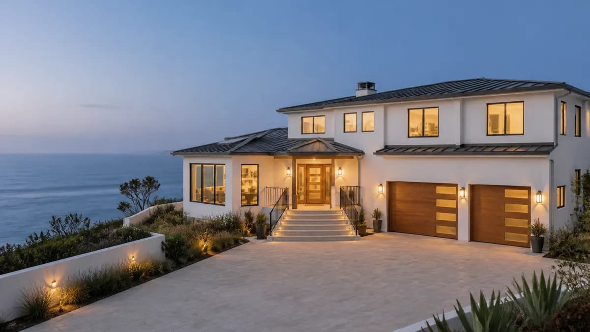 A premium coastal home prepared for a property walkthrough